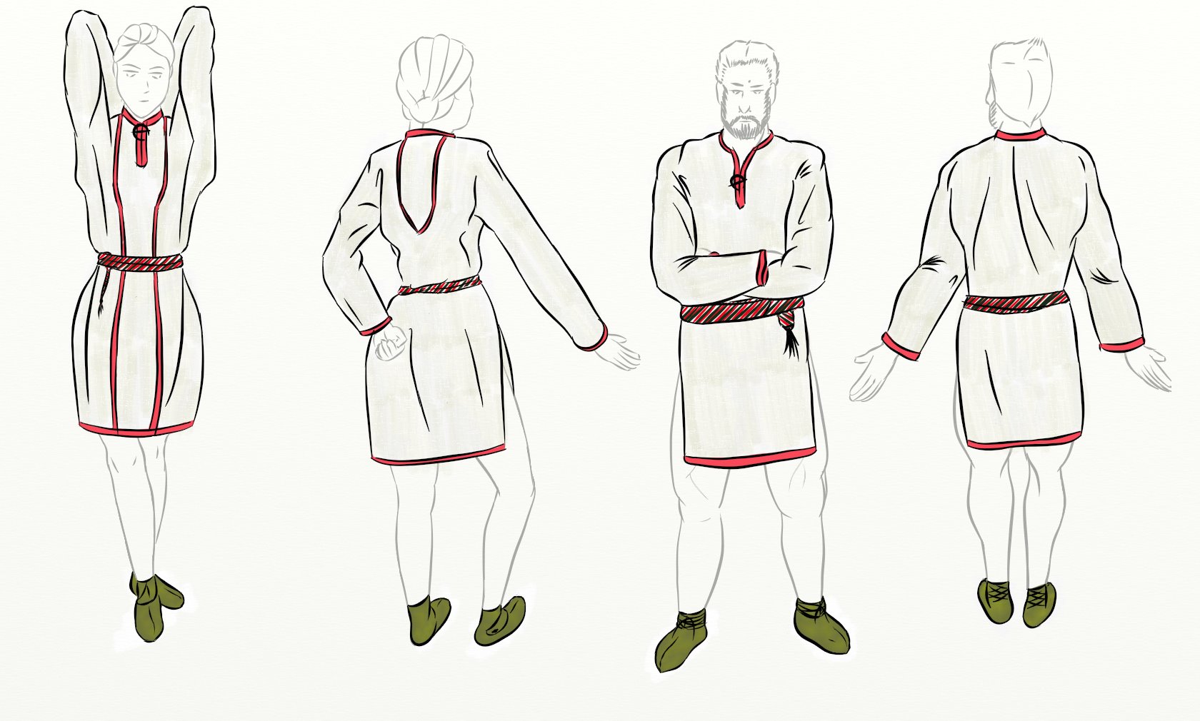 Etnofutu Finnish Iron Age clothes and modern applications Ancient Dress